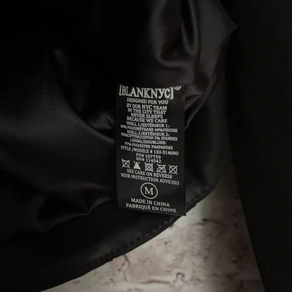 BlankNYC Record Breaker Collarless Vegan Leather Moto Jacket Sold at Revolve - Picture 7 of 7